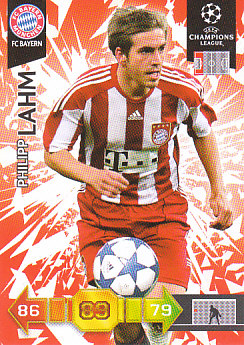 Philipp Lahm Bayern Munchen 2010/11 Panini Adrenalyn XL CL #42